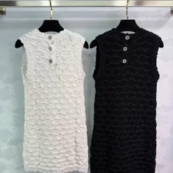 Hand-crocheted knit tank dress QZ-63122