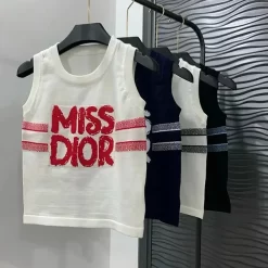 U-neck knit tank top BX-63424