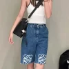 Denim five-quarter pants WKZ-63618