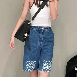 Denim five-quarter pants WKZ-63618