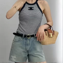 Black and White Striped Vest BX-63431