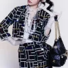 Colorful striped chambray jacket WT-813355