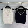 Knitted vest with chains BX-63435
