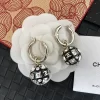 Stone-set Spherical Earrings ED-518269