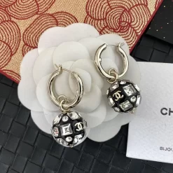 Stone-set Spherical Earrings ED-518269