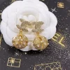 Fashion Pearls&Stone-set Spherical Earrings ED-518295