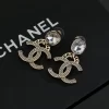 Stone-set Earrings with Rhinestone pendant ED-518296