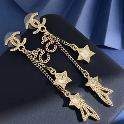 Chains Stone-set Earrings ED-518383