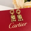 3Colors Elegant Stone-set Earrings ED-518232