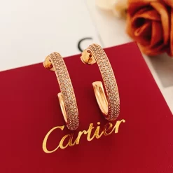 Stone-set Big Circle Earrings ED-518237