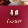 Elegant Stone-set Circles Earrings ED-518244