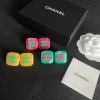 3Colors Squares Earrings ED-518361
