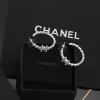 Fashion Stone-set Circle Earrings ED-518384