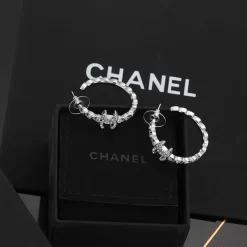 Fashion Stone-set Circle Earrings ED-518384