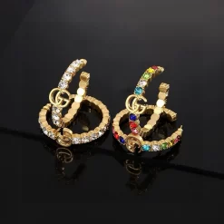 2Colors Stone-set Earrings ED-518458