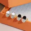 2Colors Gemstone Stud Earrings ED-518492