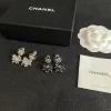 2Colors Rhinestones Earrings with pearls ED-518323