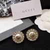 Fashion Stone-set round Pearls Earrings ED-518465