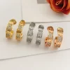 3Colors Stone-set Circular Earrings ED-518240