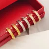 3Color Stone-set Circular Earrings ED-518246