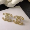 Cut-out Earrings with Pearls ED-518300