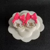Fashion Pearls Bow Earrings ED-518374