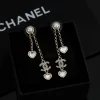 Stone-set Hearts Earrings ED-518293
