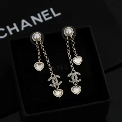 Stone-set Hearts Earrings ED-518293