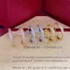 3Colors Stone-set Hoop Earrings ED-518220