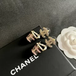 Gemstone Stud Earrings with pearls ED-518351