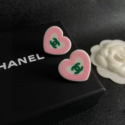 Pink Hearts Earrings ED-518357