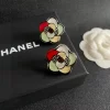 Fashion Colored Diamonds Flowers Earrings ED-518376