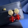 2Colors Red Beads Earrings ED-518378