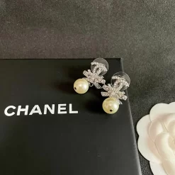 Fashion Rhinestones Earrings with pearls ED-518322