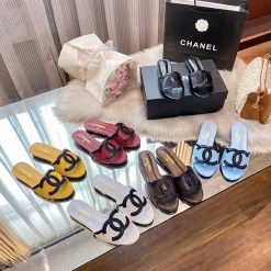6Colors Genuine Leather open toe flats Slippers LX-6612311