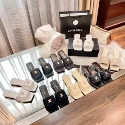 8Colors open toe Flat Slippers LX-6614338