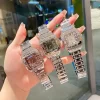 6Colors 30x40mm Frosted Finish Roman Numeral Dial Quartz Movement Watch WB-661205