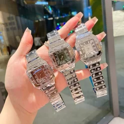 6Colors 30x40mm Frosted Finish Roman Numeral Dial Quartz Movement Watch WB-661205