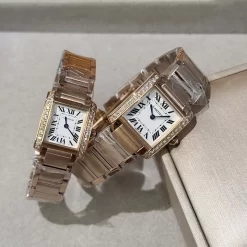 2Colors Small 21.2 x 25.7 mm Medium 27 x 32 mm Stone-Set Crown Quartz Movement Watch WB-6633013