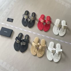 6Colors Genuine Leather Flip-flops LX-661386