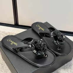 2Colors Genuine Leather Flowers Flip-flops LX-6611557