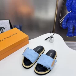 Genuine Leather Flat Slippers LX-669566