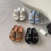 4Colors Genuine Leather open toe Platform Shoes LX-6611829