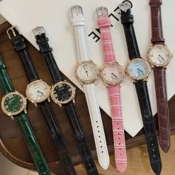 12Colors 33mm Stone-set Dial Quartz Movement Watch WB-661002