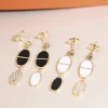 2Colors Stone-set Earrings ED-518498