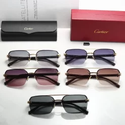 5Colors Gradient lenses Half-rim Sunglasses TYJ-615416